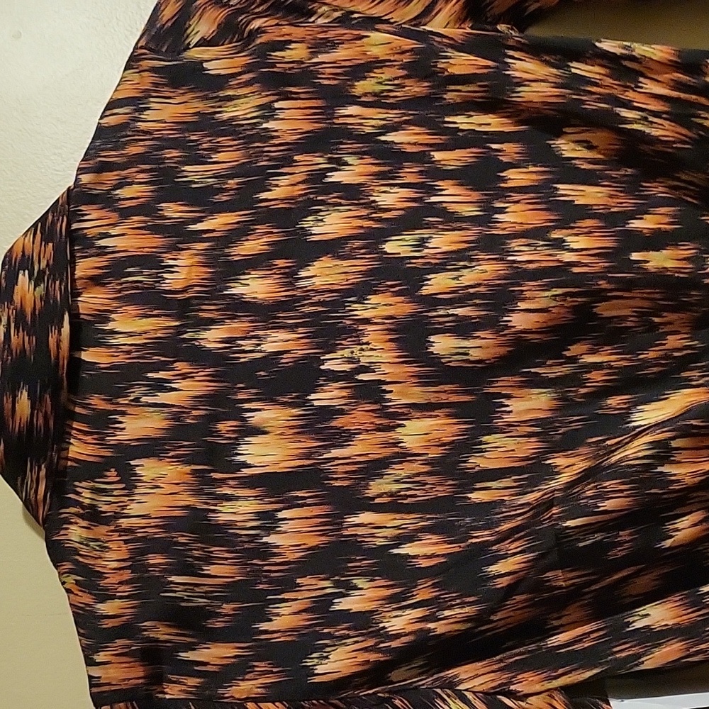 Topshop Asymmetrical Brown Patterned Dress - Picture 5 of 5